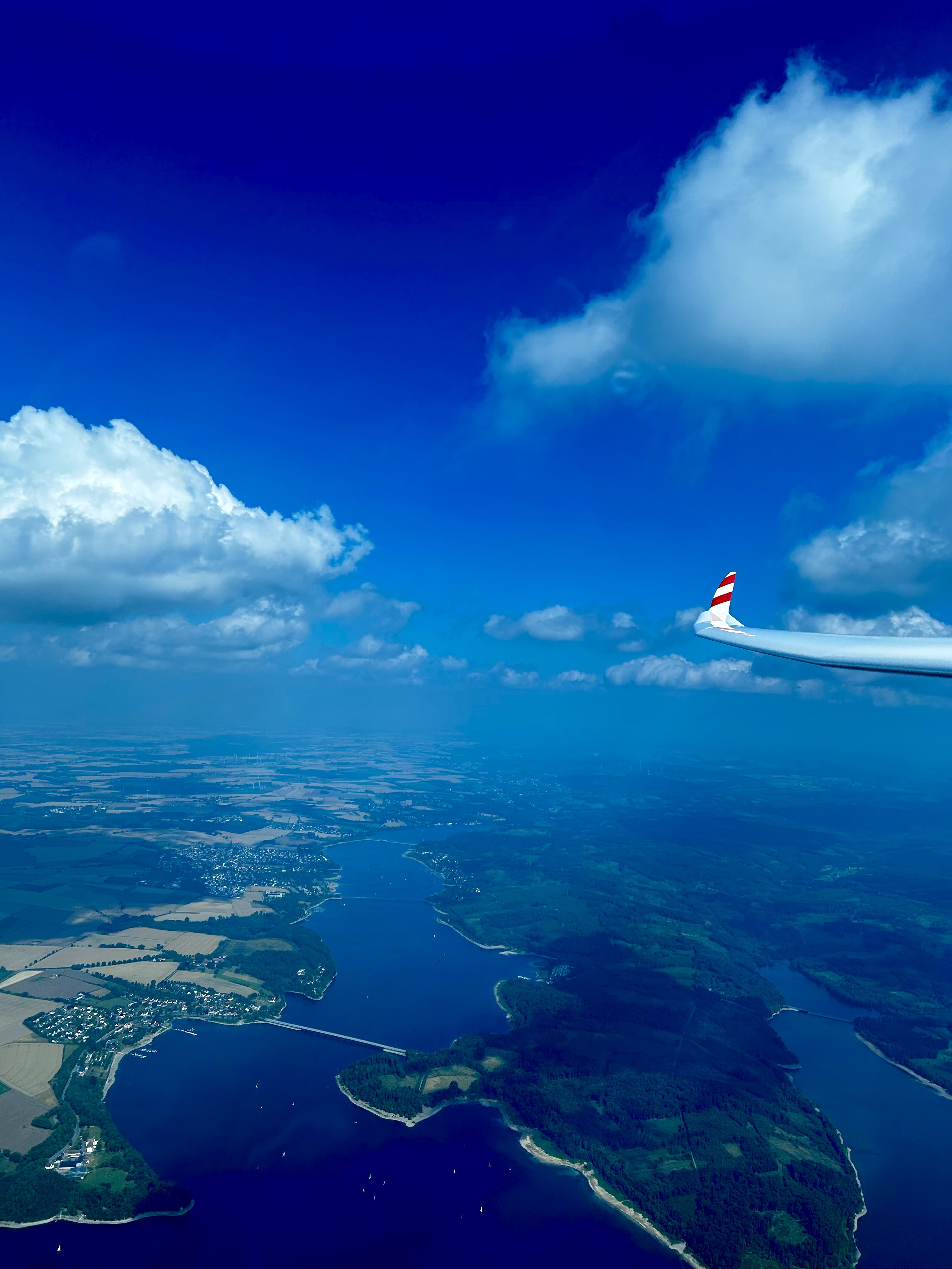 Segelflug über dem Sauerland